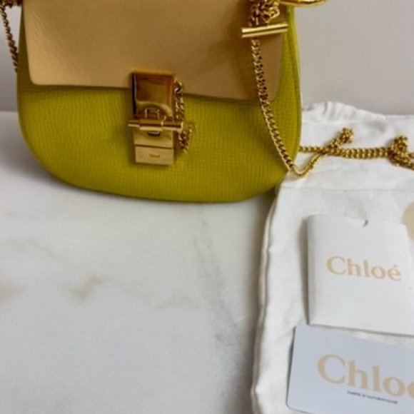 Chloe Drew Bag; Designer Chloe Two-Tone Drew Bag In Excellent Condition - Picture 6 of 14